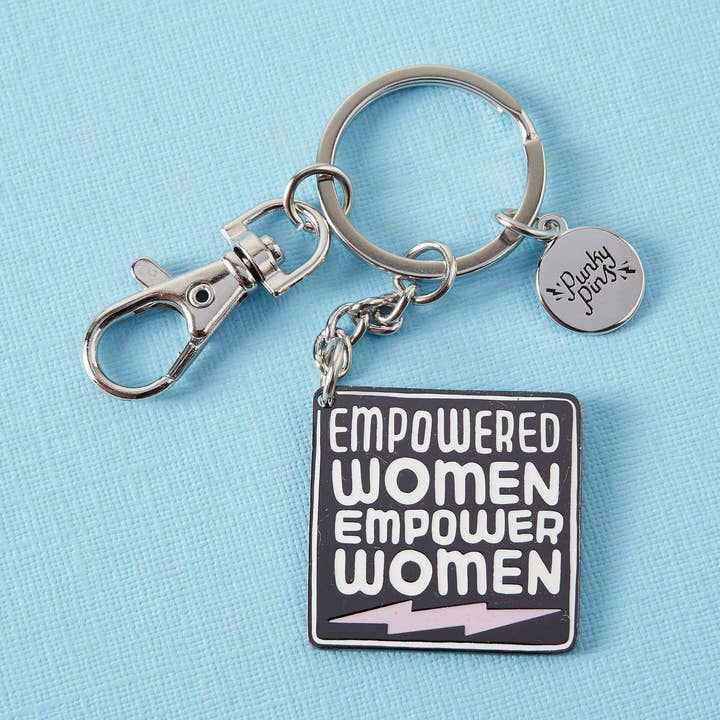 Empowered Women Enamel Keyring for wholesale by Punky Pins