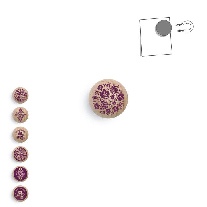 tout simplement – Engroshandel Magnet – Træ magnetisk kugle - œnology