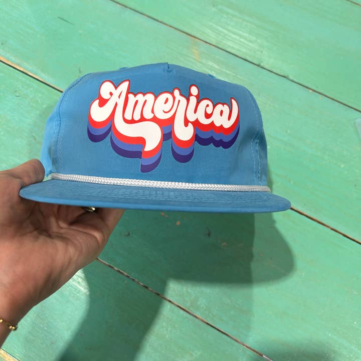 American Trucker Hut im Retro-Look | Hüte vom 4. Juli | USA | Hüte für den Großhandel von Vibes Hat Company
