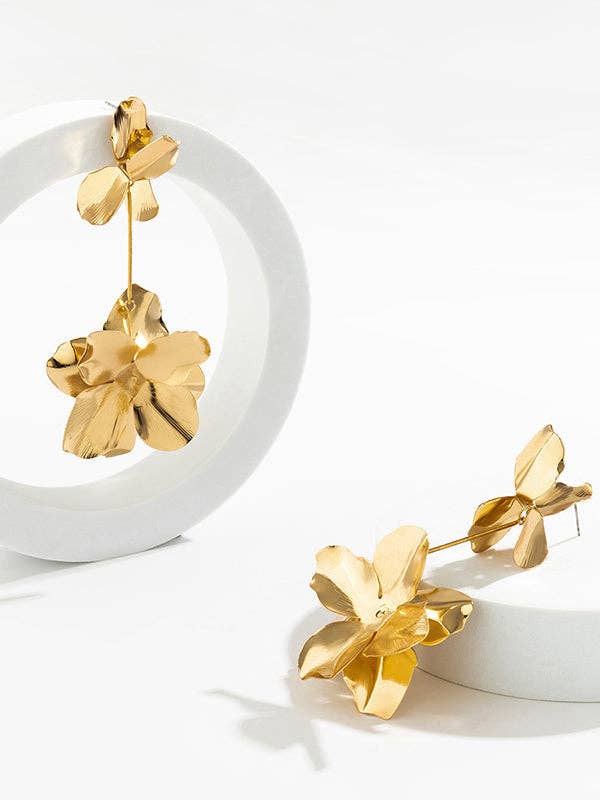 VividLux - Wholesale Dangle Earrings - Flower Shape Drop Earrings Earrings Accessories6