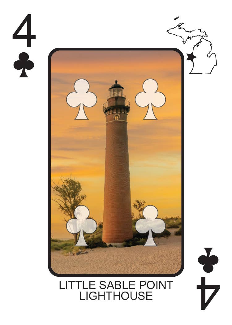 Phil Stagg Photography - Wholesale Playing Cards - LIGHTHOUSES OF MICHIGAN - Playing Cards - Euchre Friendly17