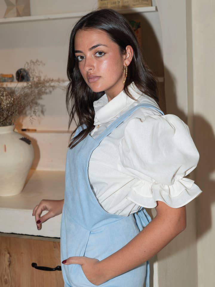 Belle Puff Blouse for wholesale by Olivia Jeans