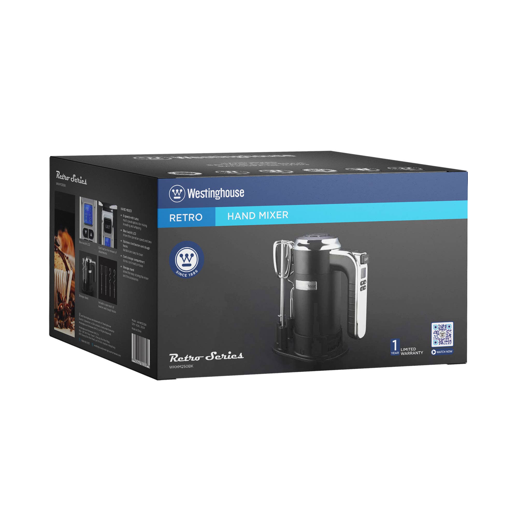 Westinghouse - Wholesale Kitchen Appliance - Westinghouse 5-Speed Hand Mixer with Base - Retro Series11