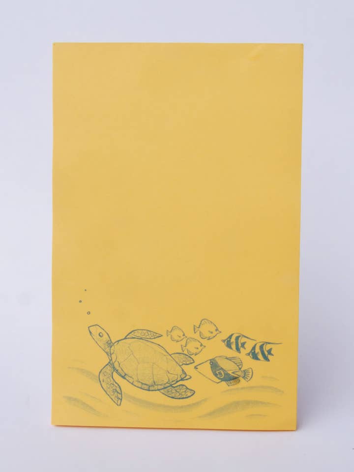 Honu Tear-Away Riso Notepad for wholesale by Pencil Urchin Press LLC