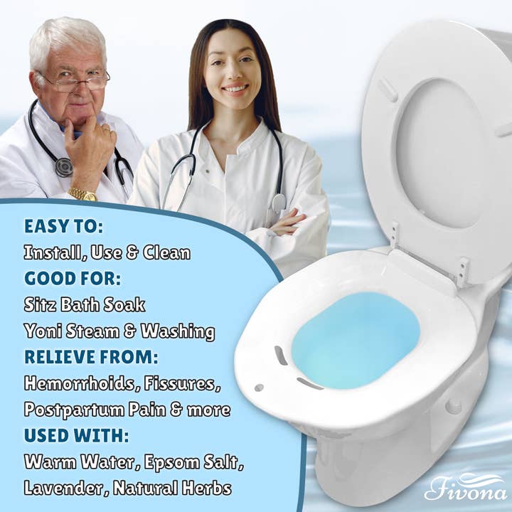 FIVONA - Wholesale Bath & Body Set - Sitz Bath Yoni Steam Seats - Set of 10 or 20 Toilet Seats