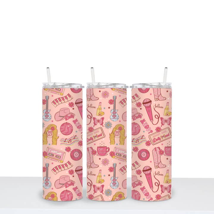 Gobelet In Dolly We Trust pour la vente par Peach Tree Textile + Trends