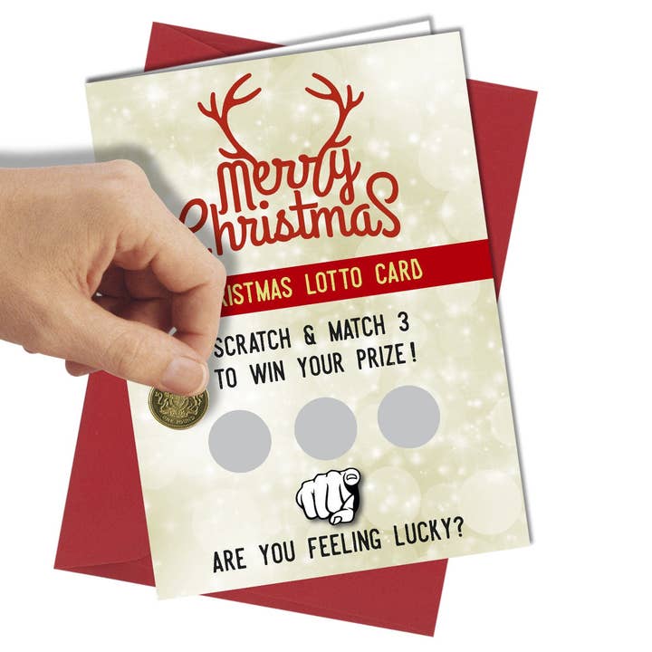 Christmas Lotto for wholesale by Close to the Bone Greeting Cards and Gifts