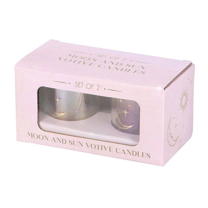 Something Different Wholesale – wholesale Candle holder – Iridescent Sun and Moon Votive Candle Holders