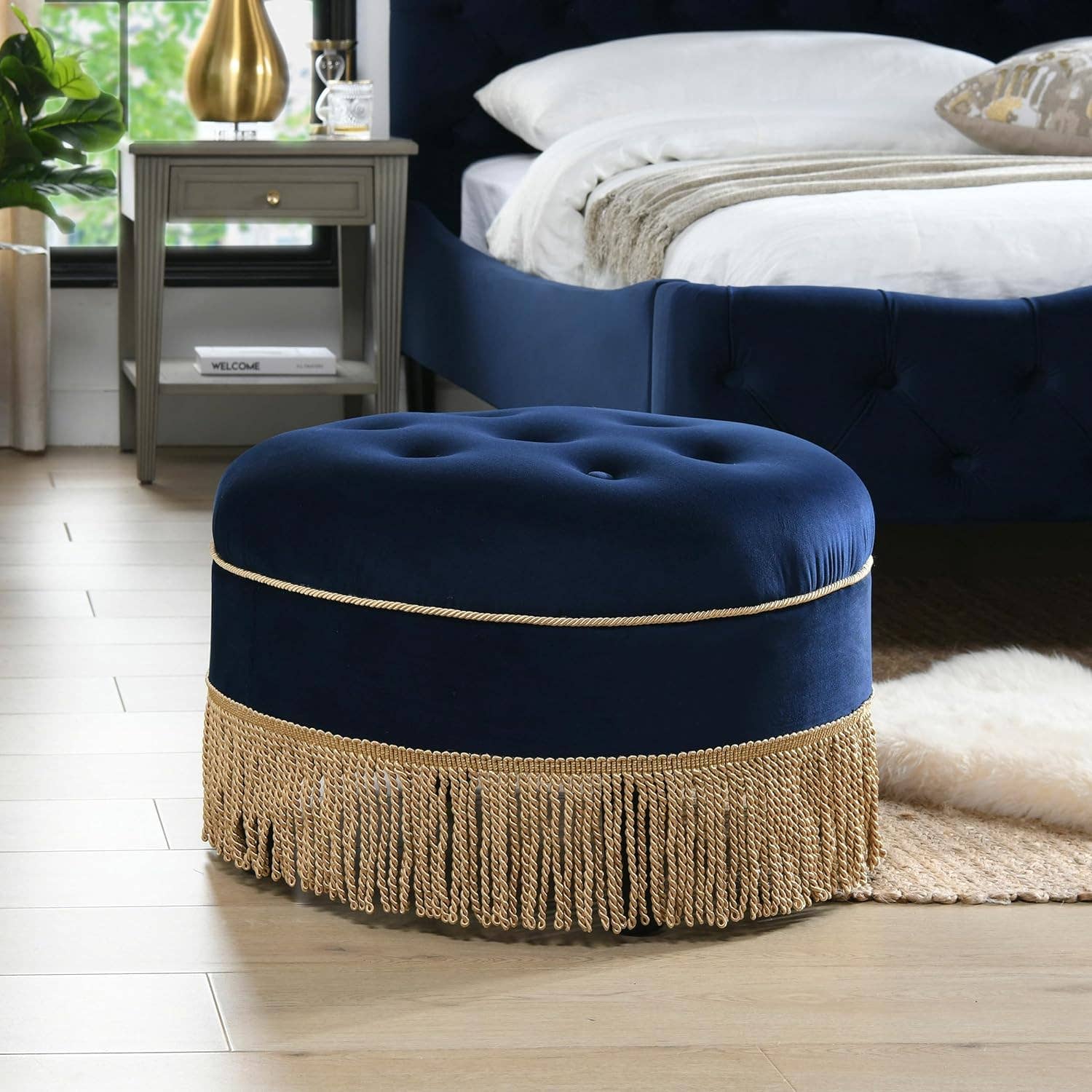 Jennifer Taylor Home - Wholesale Ottoman - Yolanda 24" Round Upholstered Accent Ottoman30