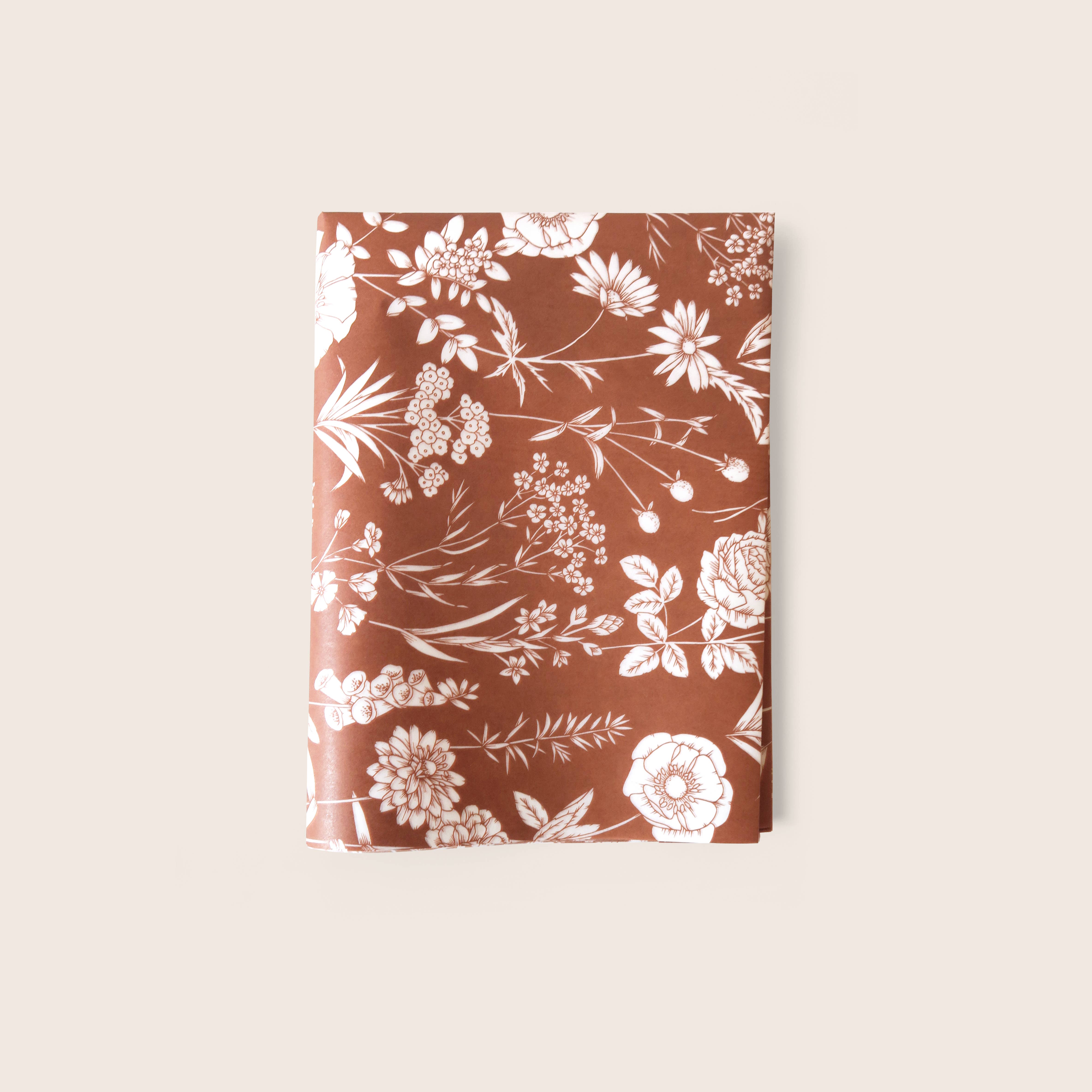 Typoflora - Wholesale Tissue paper - Tissue Paper - Wildflowers in Rust2