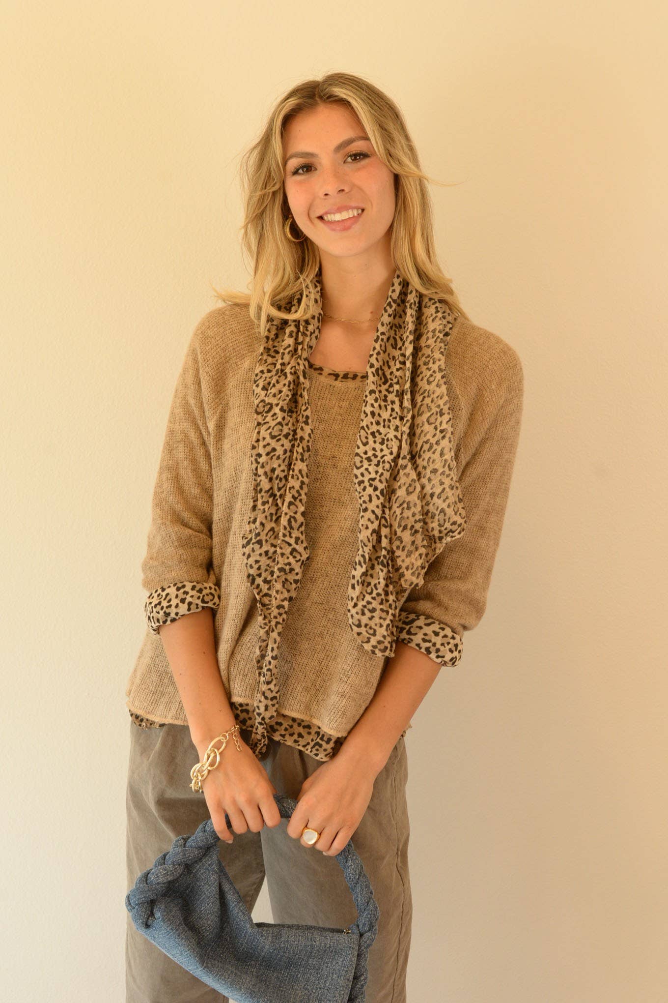 Ambiente - Wholesale Knit Sweater - Women's - WASHED VISCOSE BLENDED MOHAIR SWEATER-T2309EL1862118