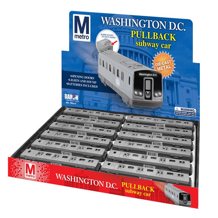 EXPOSITOR DE 12 PEÇAS DO METRÔ DE WASHINGTON DC por atacado de Daron Worldwide Trading