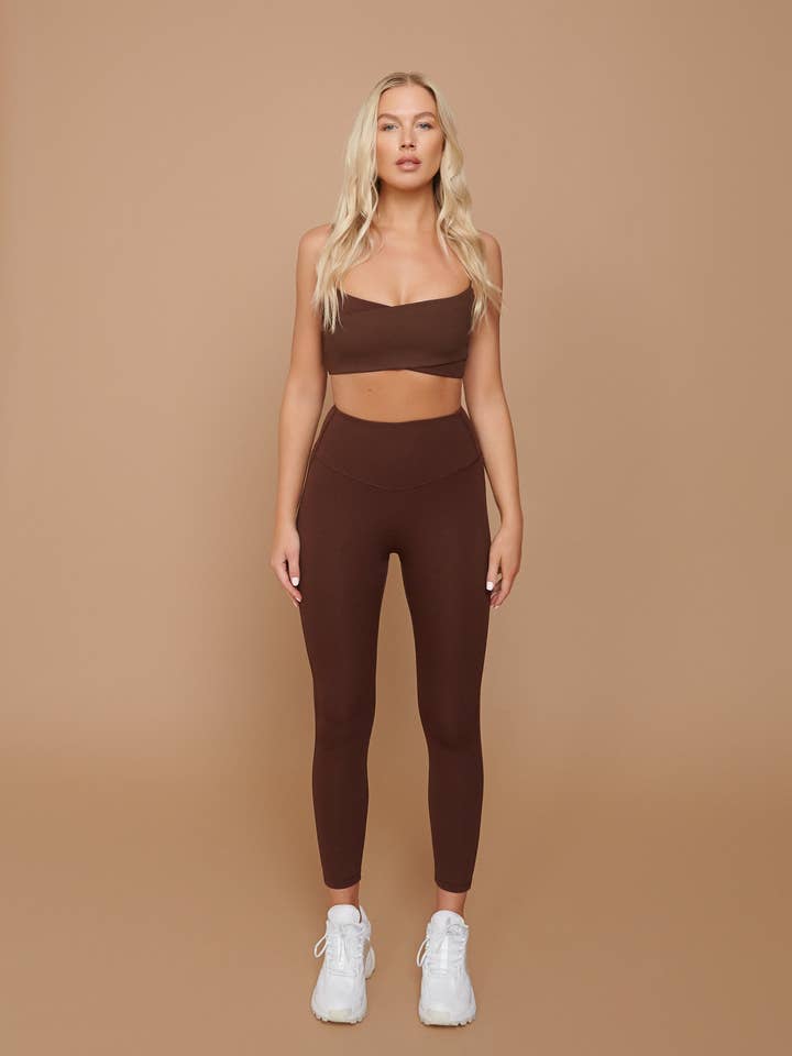 Inka Bralette - Coffee for wholesale by FELYNE ACTIVE