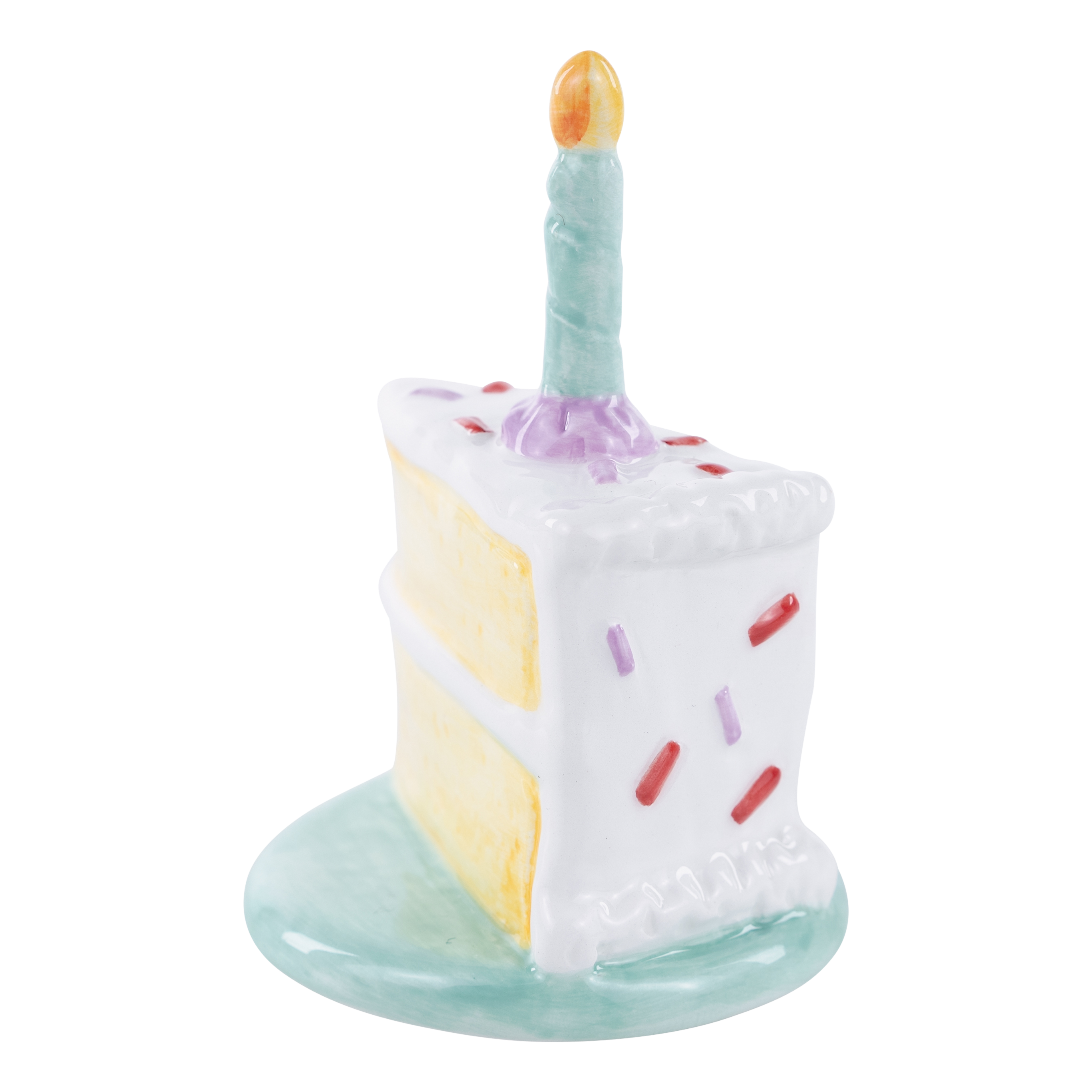 Glory Haus - Wholesale Decorative Tabletop Object - Slice of Birthday Cake Charcuterie Topper1