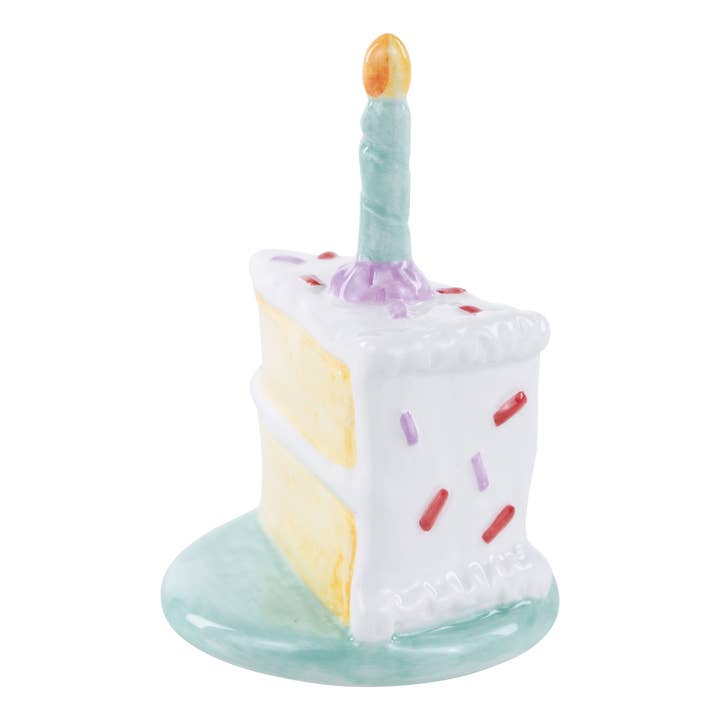 Glory Haus - Wholesale Decorative Tabletop Object - Slice of Birthday Cake Charcuterie Topper1
