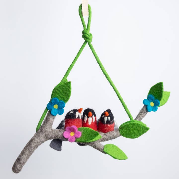The Winding Road - Wholesale Baby Mobile - Baby Mobile - Red Robin - Nursery Decor