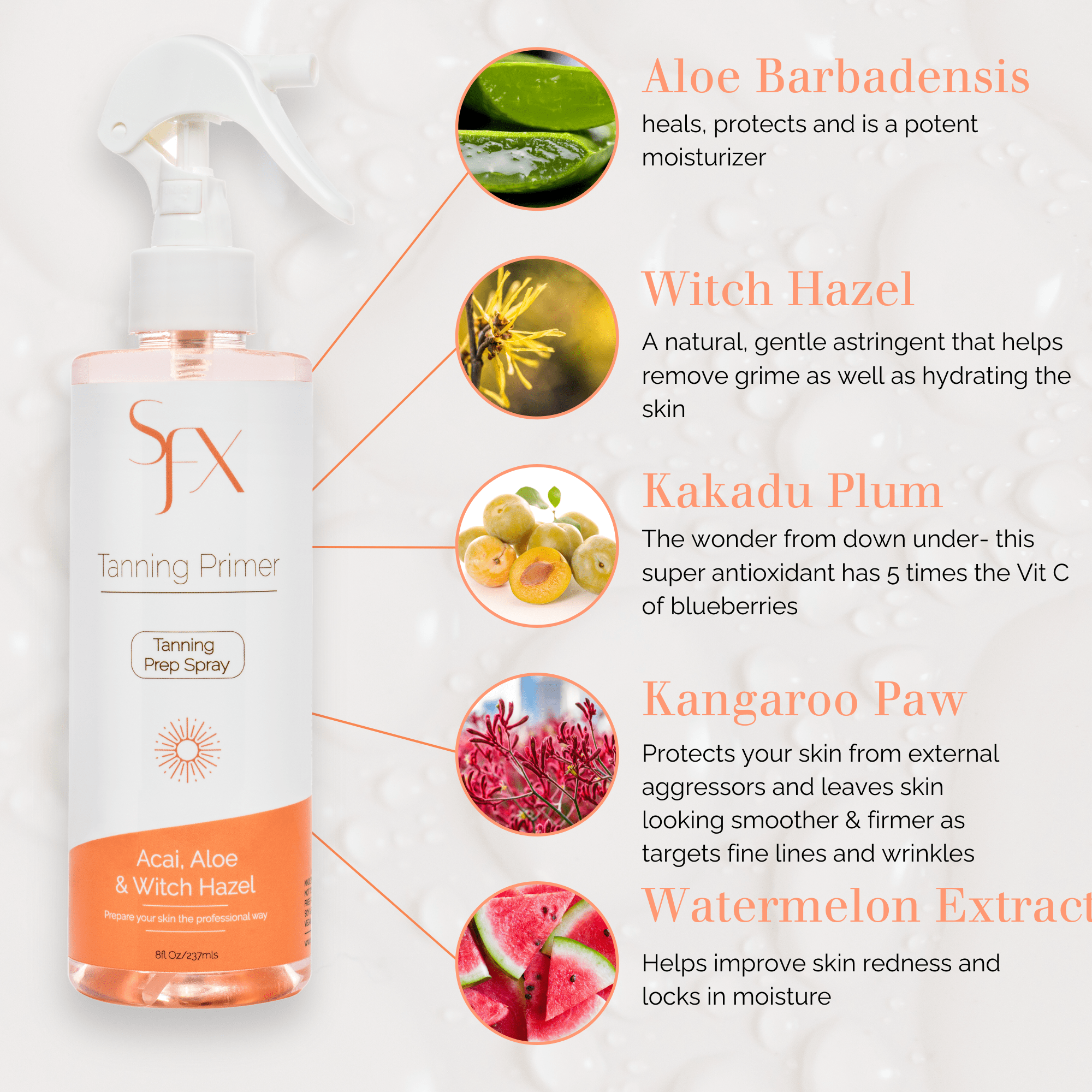 SunFX America LLC - Wholesale Makeup Setting Spray/Powder - Sunless Prep Spray -BACK BAR/not resale1