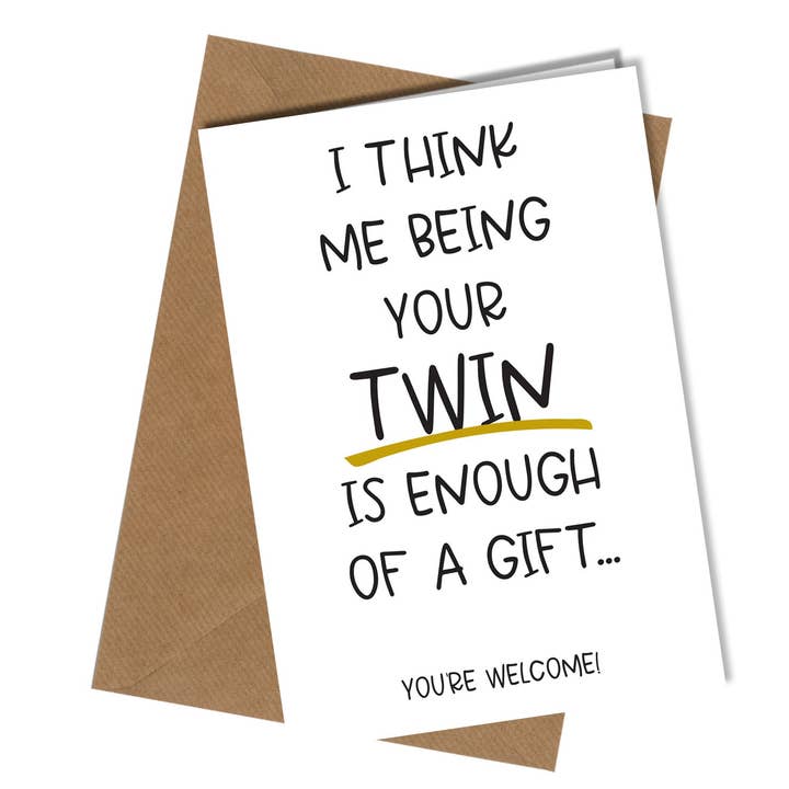 #1545 Ser tu gemelo para venta al por mayor de Close to the Bone Greeting Cards and Gifts