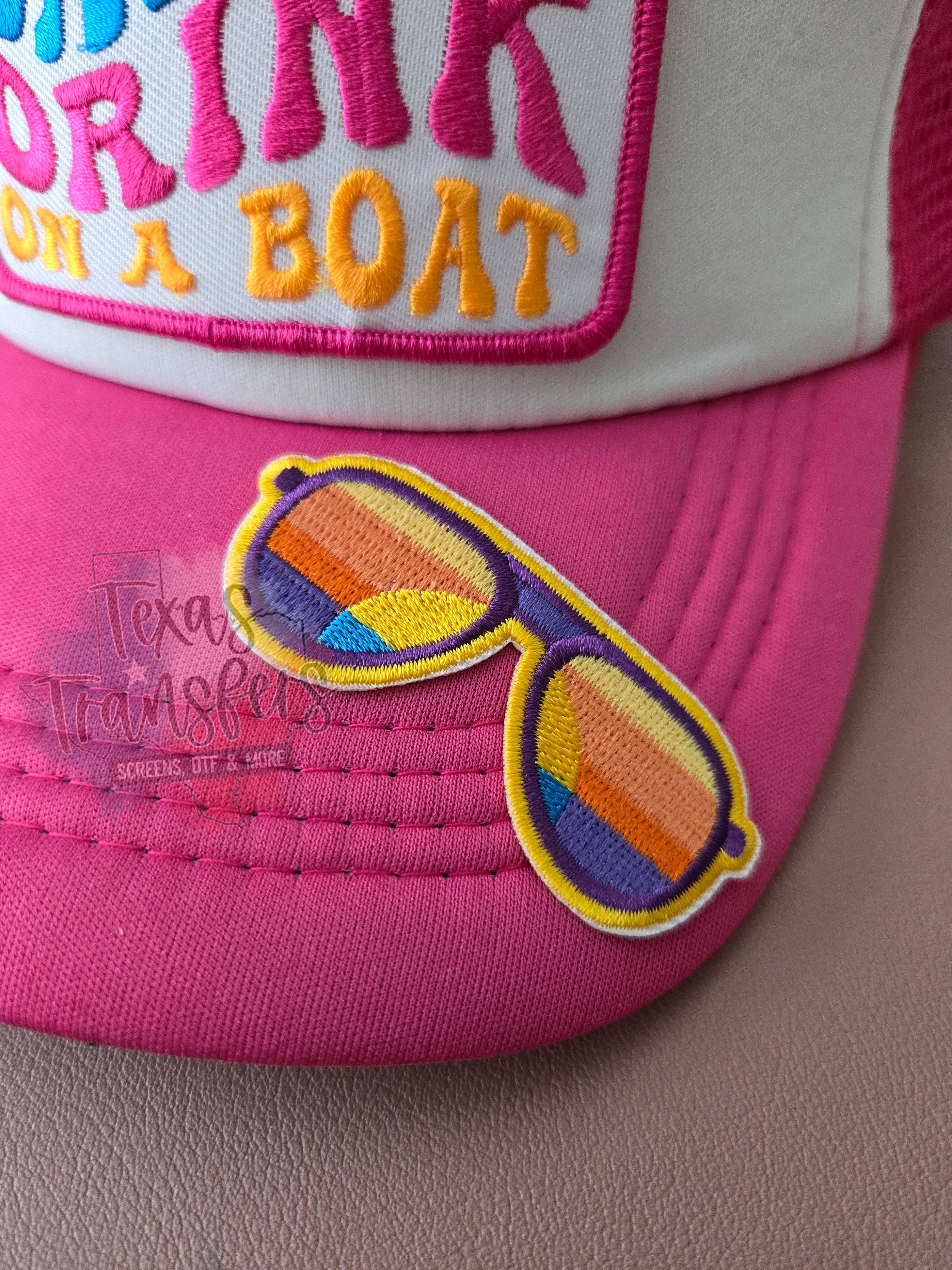 Texas Transfers - Wholesale Patch - Sunglasses Sunset Iron-On PATCH0