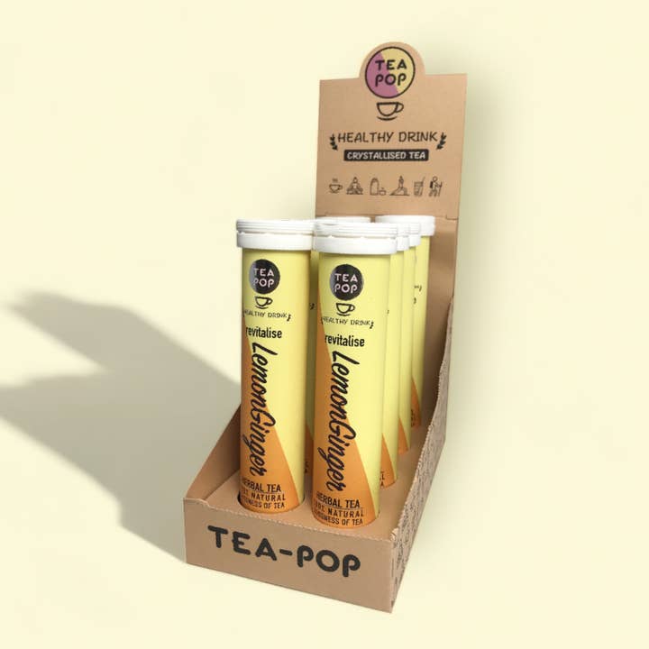 Lemon Ginger Tea-Pop | Natural Herbal Blend | Caffeine-Free  for wholesale by Northern Tea Company