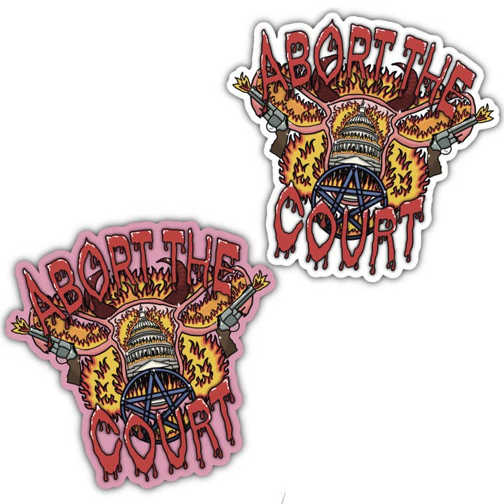Abort the Court - Vinyl Sticker for wholesale by Amanda Eiden
