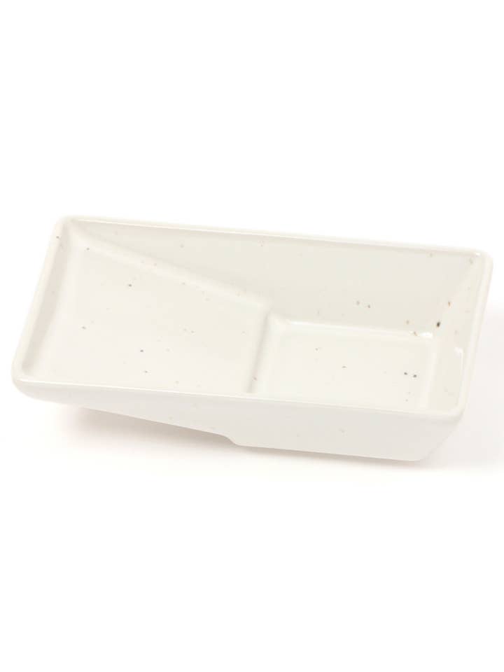Soy Sauce Plate White for wholesale by LAKOLE