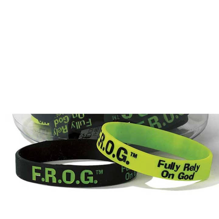 Dicksons - Wholesale Wristband - F.R.O.G. Silicone Bracelets Tub