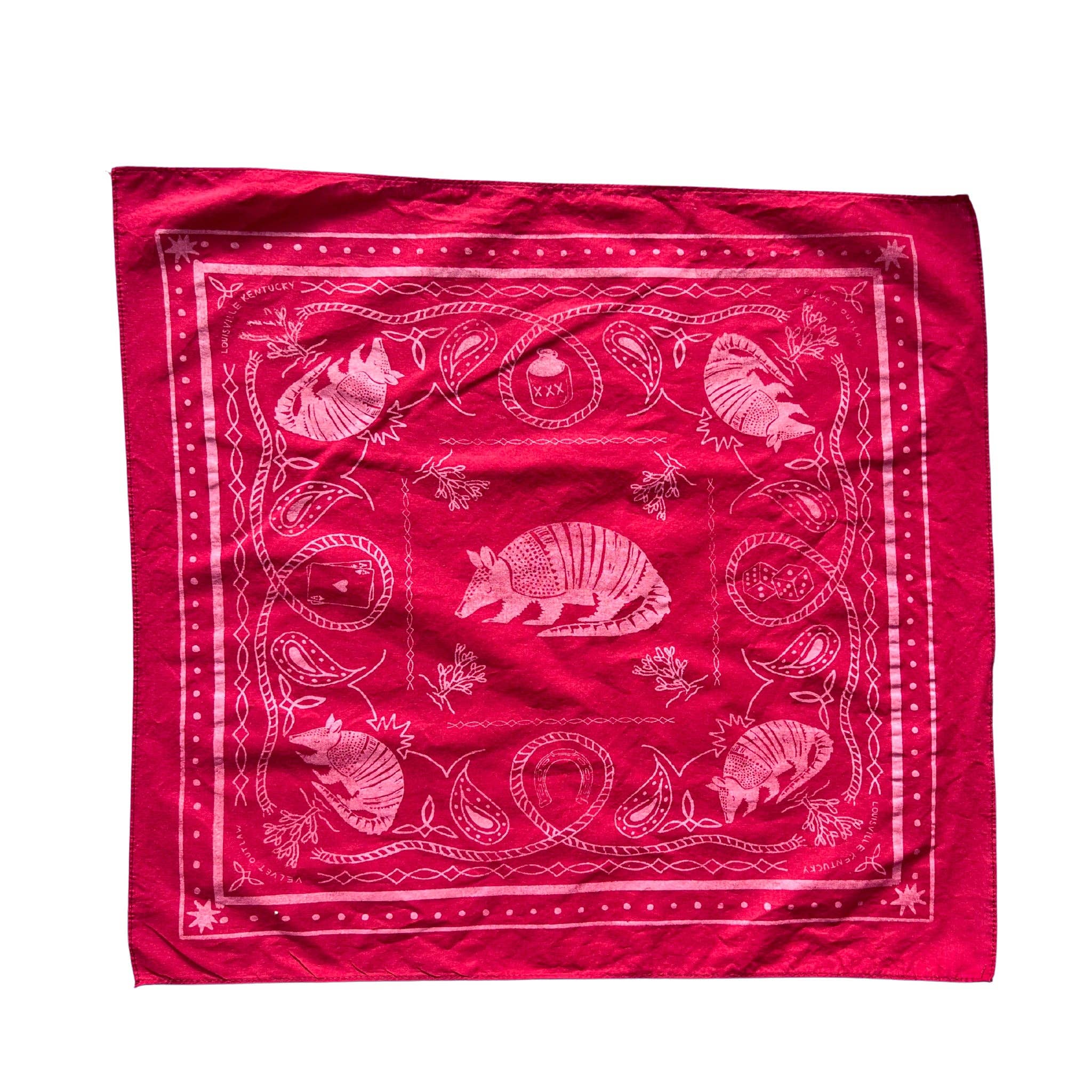 Velvet Outlaw - Wholesale Bandana - Unisex - Armadillo Cotton Bandana - Multiple Colors13
