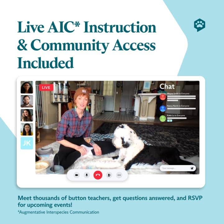 FluentPet – Großhandel Haustierspielzeug – Katze & Hund – Speak Up Get Started Kit Grau - Set aus 6 Knöpfen/3 Hextiles5