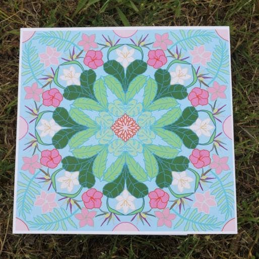 Taylor Stonebarger Creations - Wholesale Art Print - Tropical Kaleidoscope 12x12in3