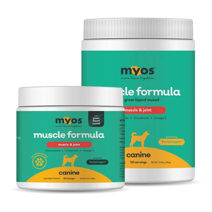 MYOS Canine - Muscle & Joint Formula w/ Green Lipped Mussel for wholesale by Helper Dog Boutique