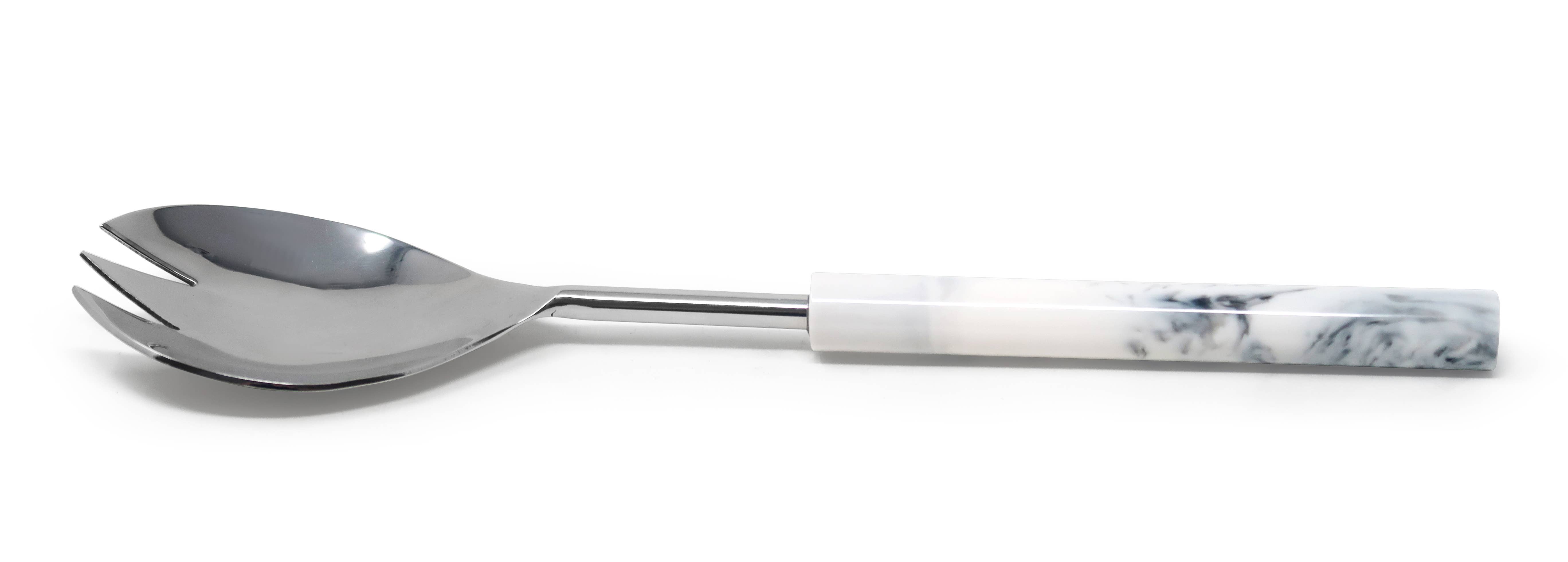 VIVIENCE – wholesale Serving utensil – Cake/Salad Server Set with Marble Handle4