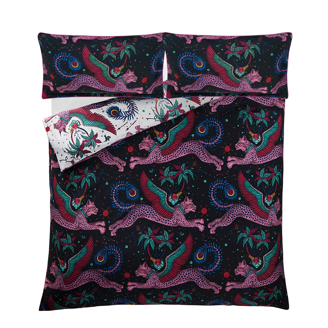 Marine/wit Lynx beddengoedset - maten VK/EU voor groothandel op Faire12