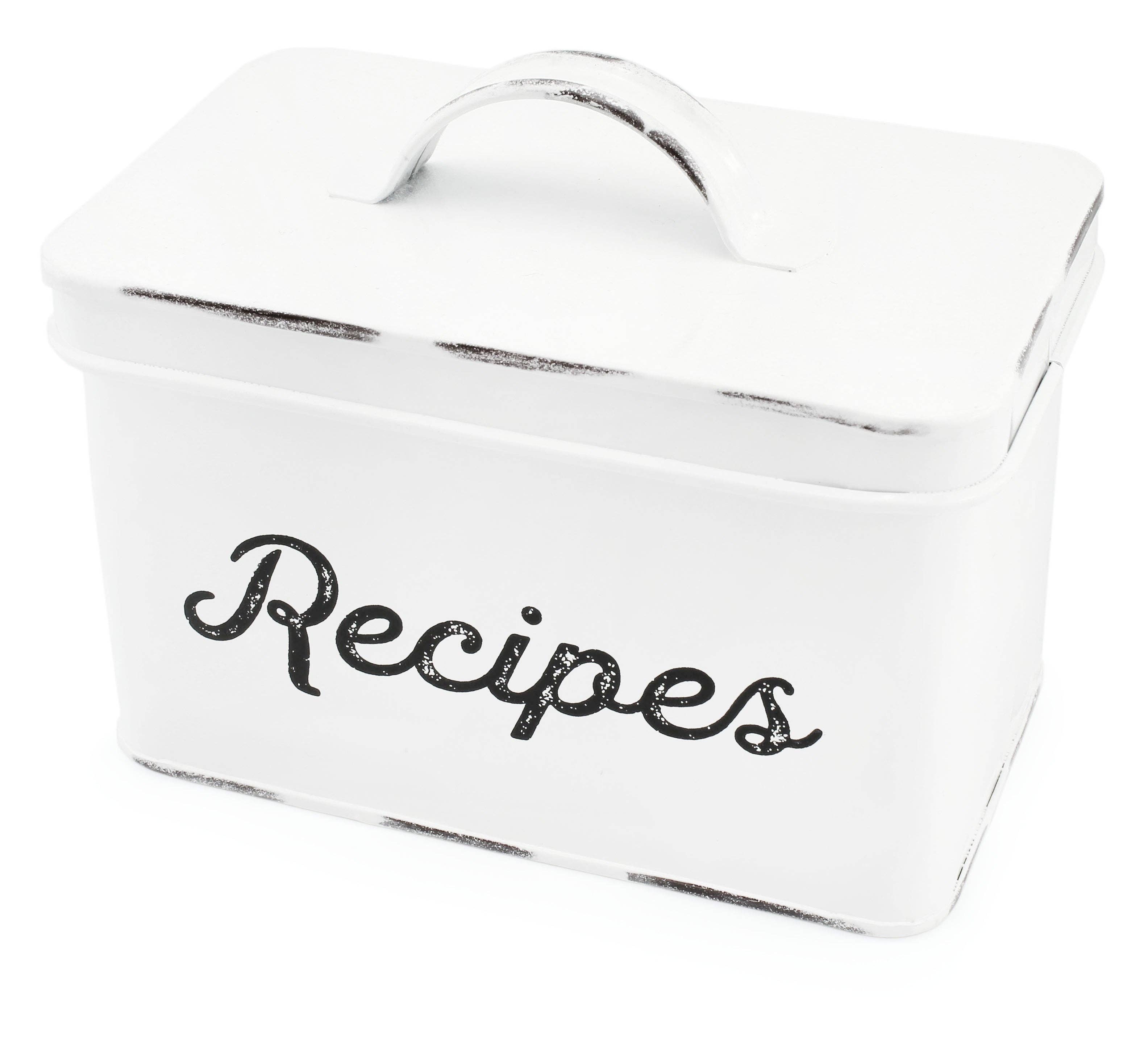 Kurated Korner - Wholesale Recipe Box - AuldHome Design Enamelware Recipe Box6