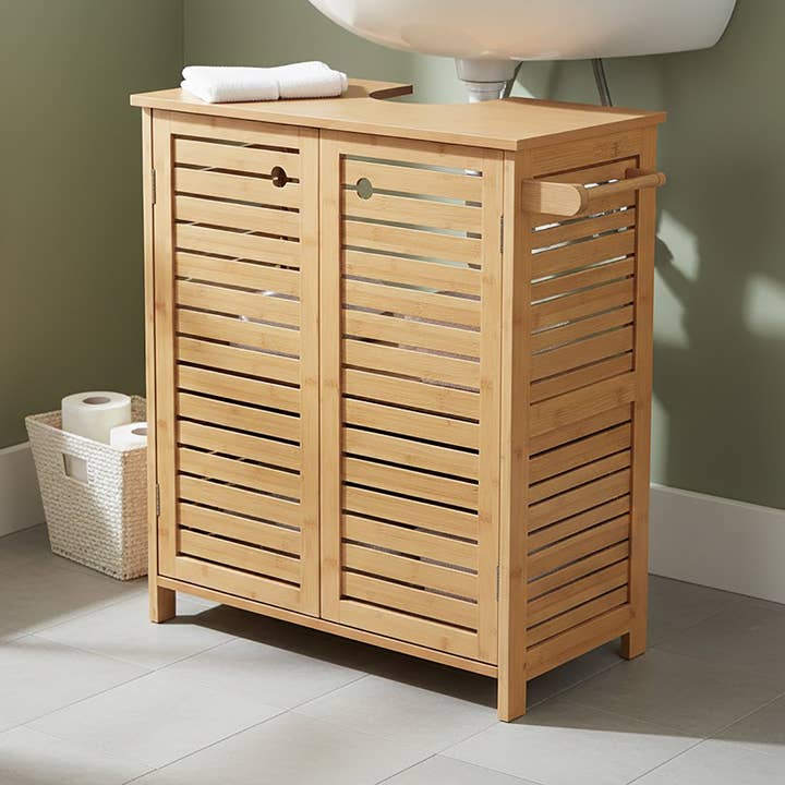 Natural Under-Sink Cabinet – Trinidad for wholesale by Evideco French Home Goods