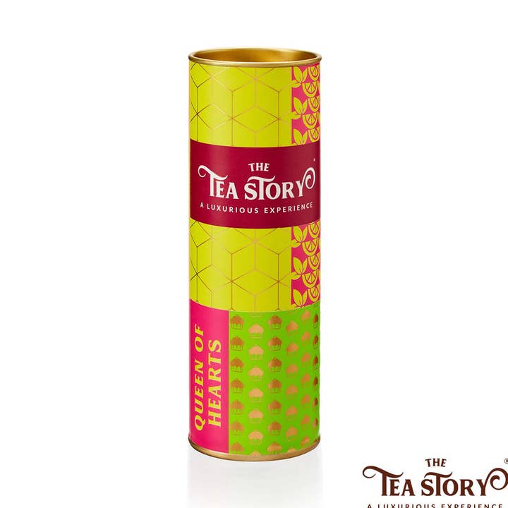 Queens of Hearts Tea Tube for wholesale by The Tea Story
