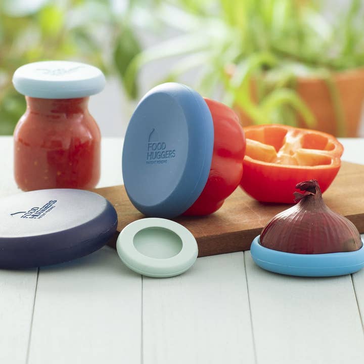 Food Huggers - Wholesale Food Storage Wrap/Bag - Ice Blue Food Huggers - Set of 511