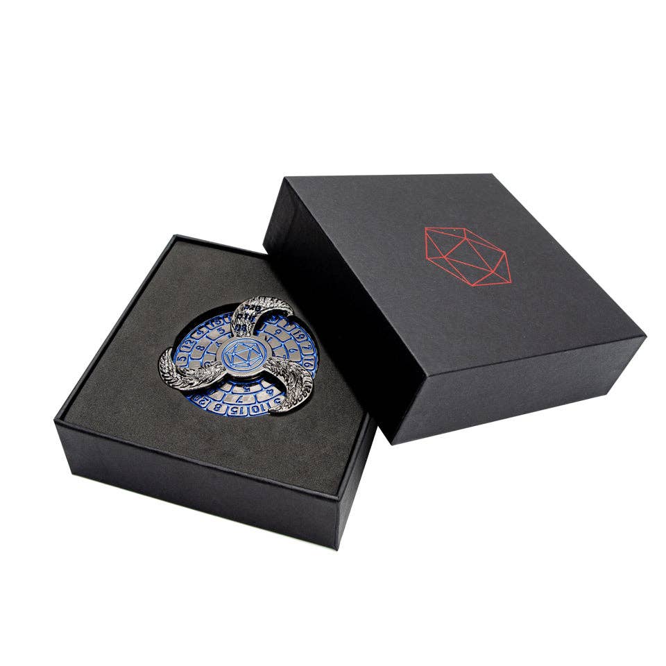 Tabletop Dominion Limited - Wholesale Dice - Prophecy Wheel | Dice Spinner | Black & Blue3