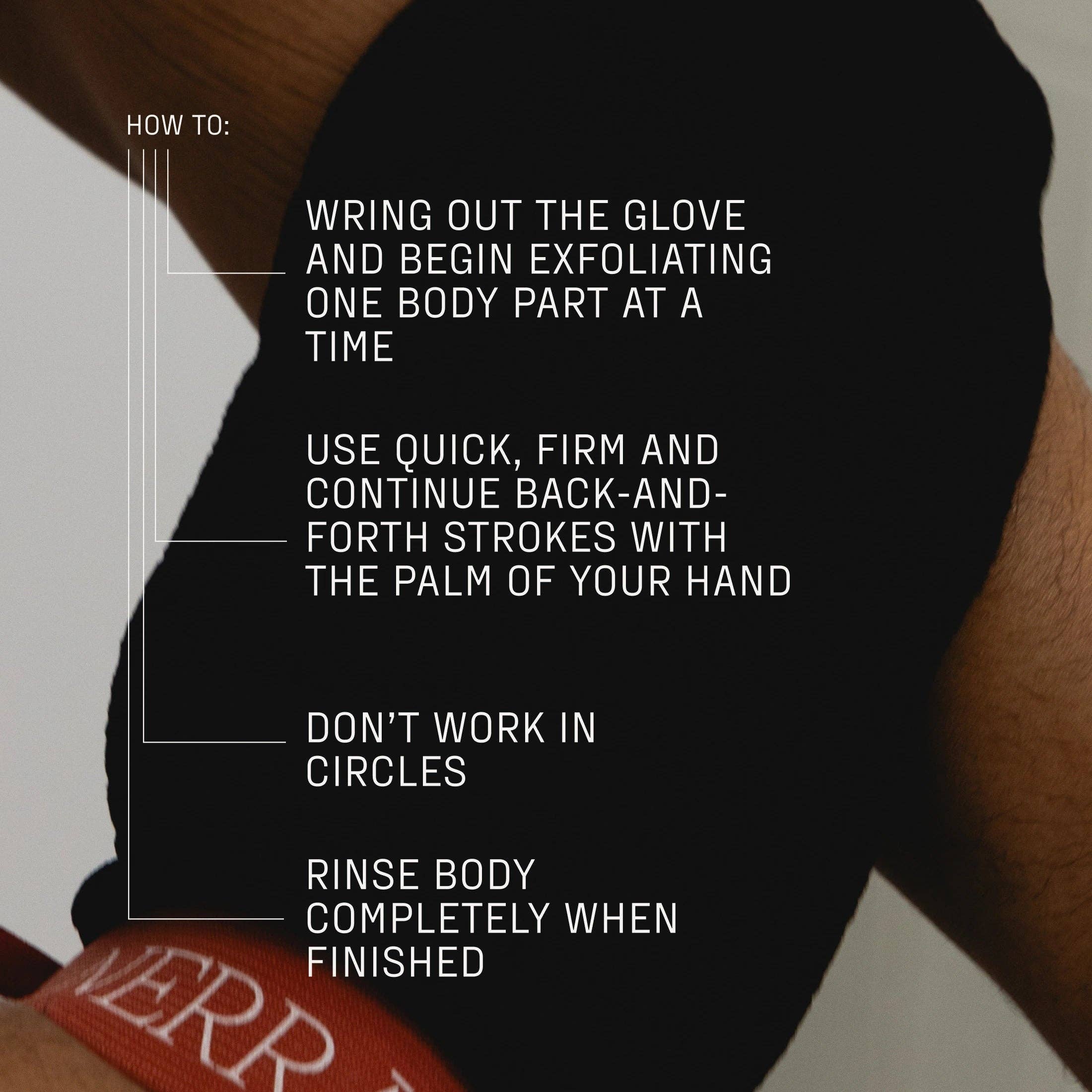  pcs Black Beige Exfoliating Body Glove Set for wholesale on Faire4