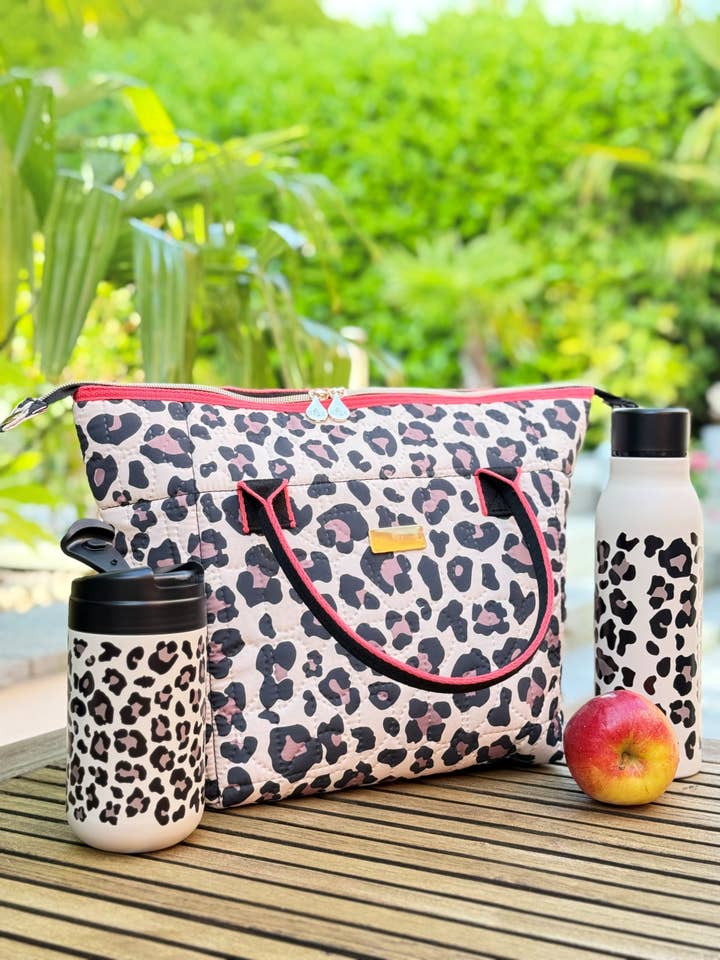 Oxford Leopard Insulated Convertible Lunch Bag for wholesale by Navigate Ltd
