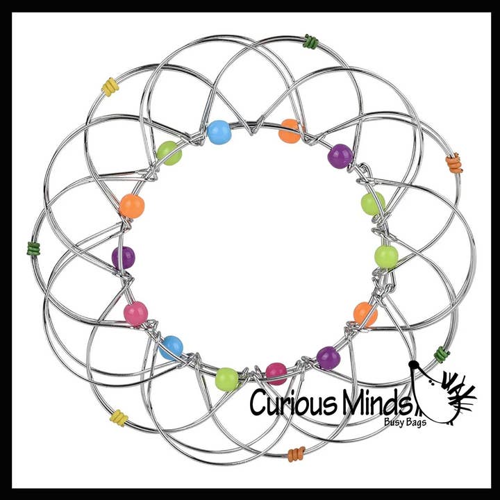 Curious Minds Toys - Wholesale Fidget Toy - Kids - 1 Wire Infinity Flower Magic Endless Folding Fidget Toy - Fl5
