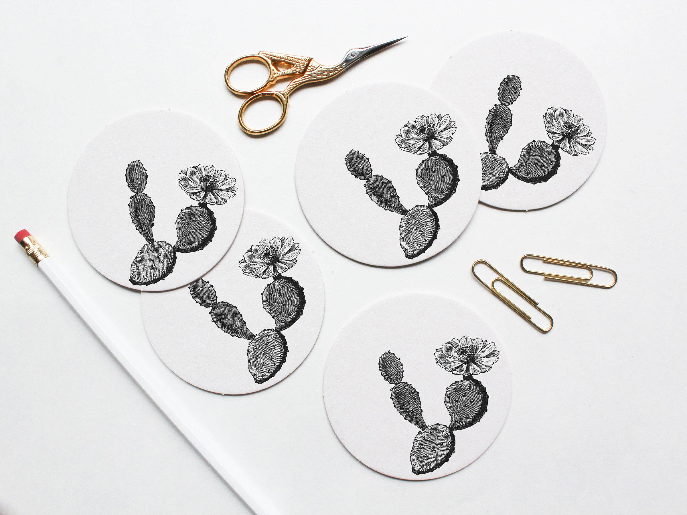 Easyhand Goods – formerly Onderkast – wholesale Coasters – Texas Prickly Pear Coaster Set2