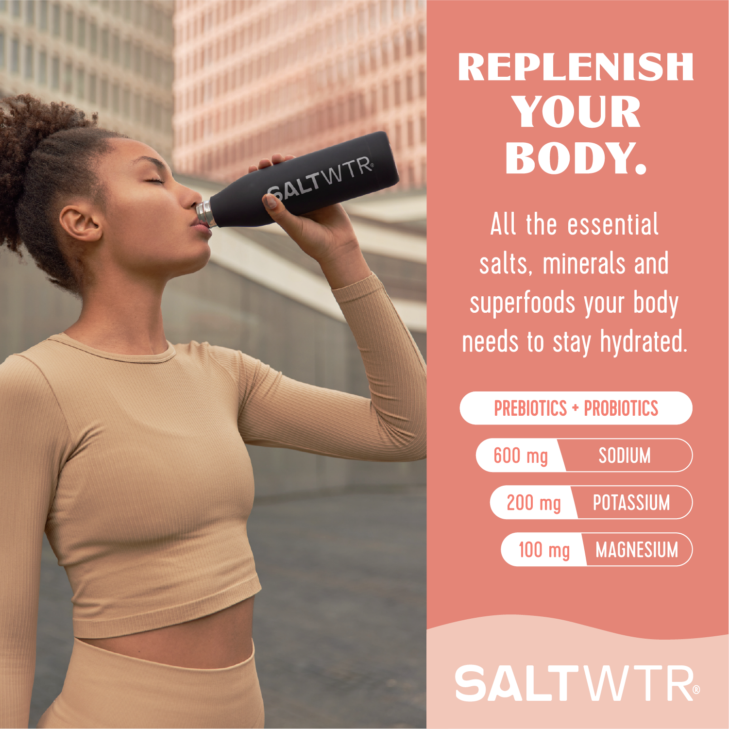 SOiL Organic Aromatherapy and Skincare - Vente Boisson diététique en poudre - Électrolytes Fonctionnels Quotidiens SaltWTR - Soutien Intestinal4