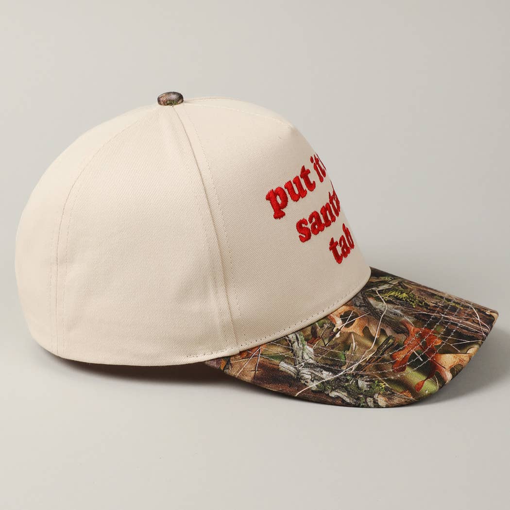 Fashion City - Wholesale Trucker Hat - Unisex - Put It On Santa's Tab Embroidery Two-Tone Hat18