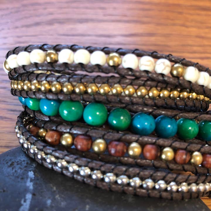 Wickelarmband aus Leder - Handgefertigtes Armband für Damen für den Großhandel von SoulTika