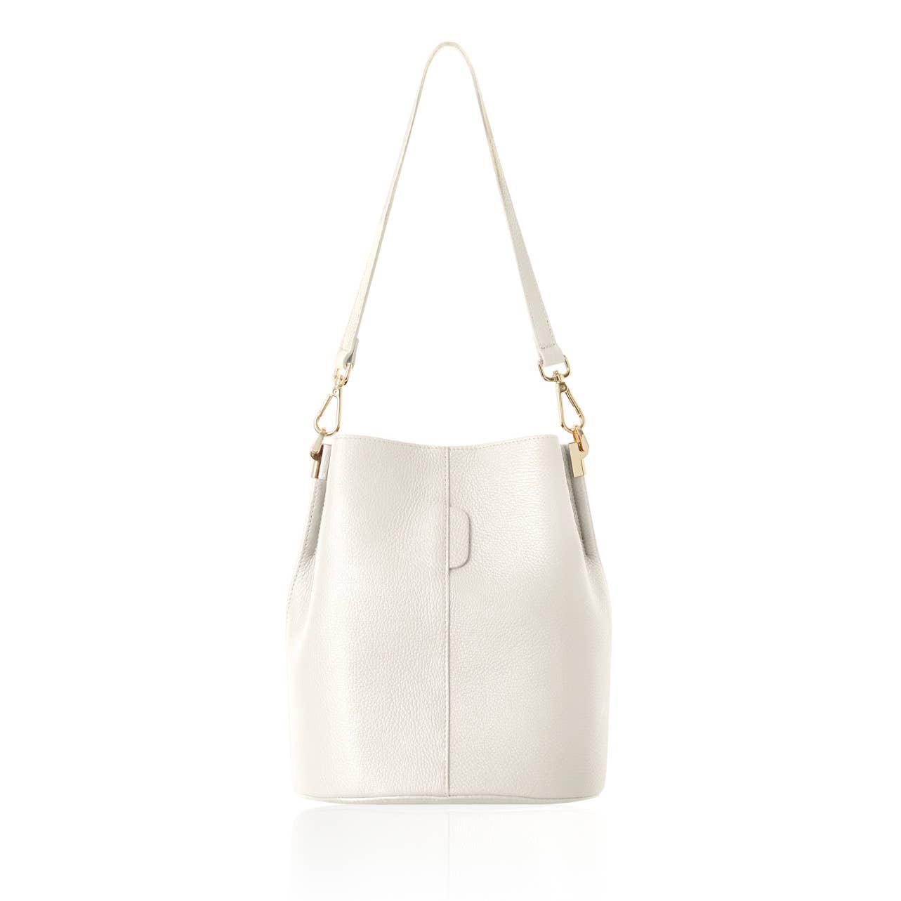 MONTTE DI JINNE - Vendita all'ingrosso Tracolla - Donna - Borsa a secchiello in vera pelle artigianale italiana2