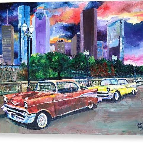H-Town Rollin - Impression sur toile pour la vente par Lauren Luna Ltd Co.