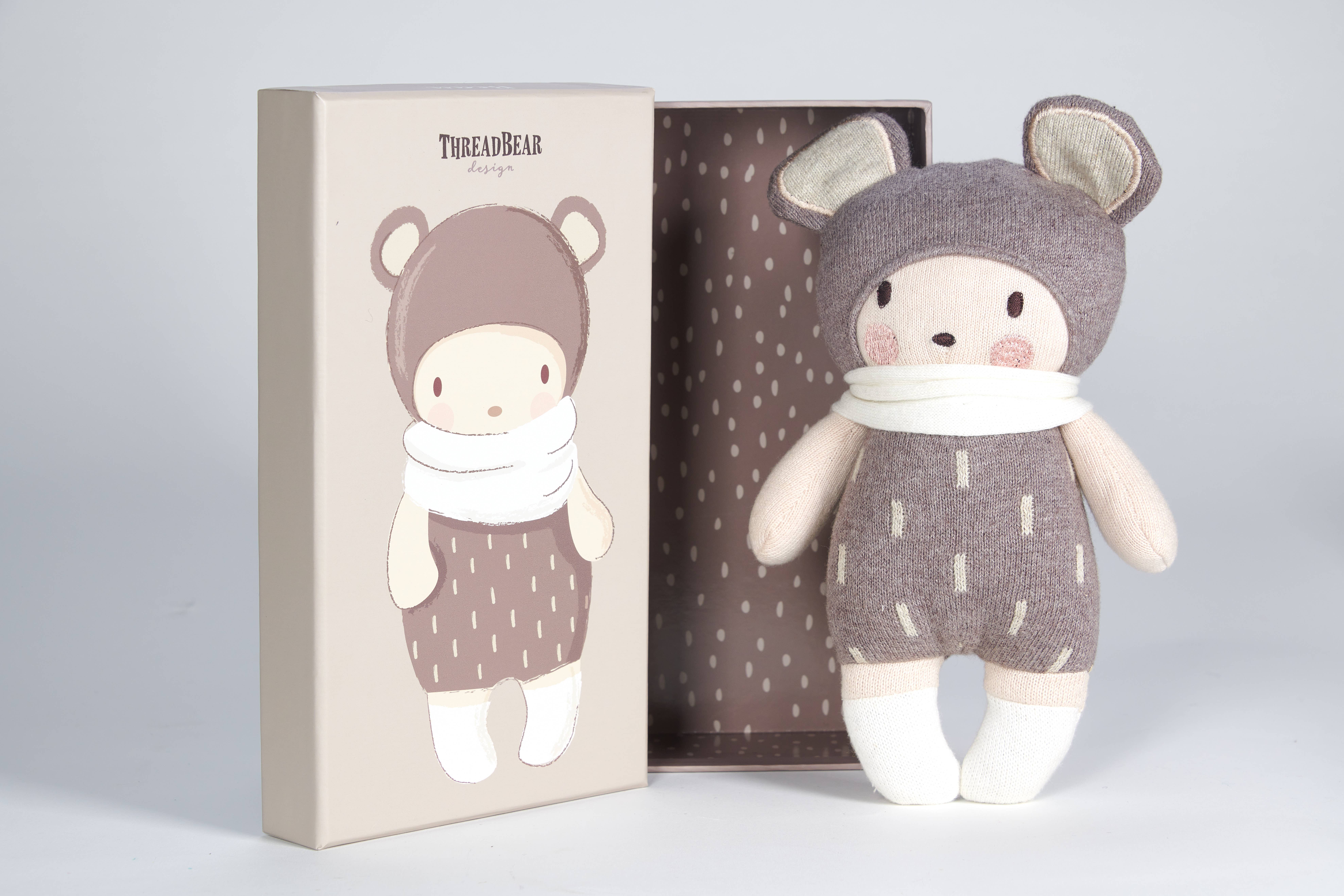 Threadbear Design Int. - Wholesale Stuffed/Plush Toy - Kids & Baby - Baby Beau knitted doll in a gift box7