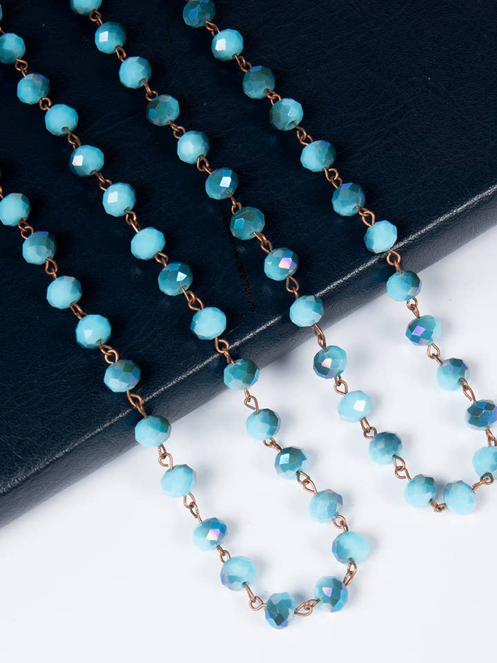 Classic Crystal Long Necklace N1163-197 for wholesale by Ole