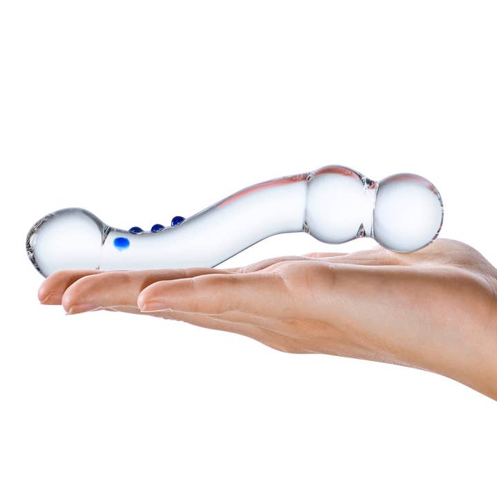 Lux Fetish Store - Wholesale Seksspeeltje - Gebogen glazen dildo van 6" met G-spot5